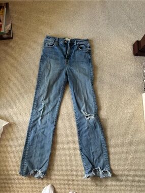 Women Blue Distressed Slim Jeans